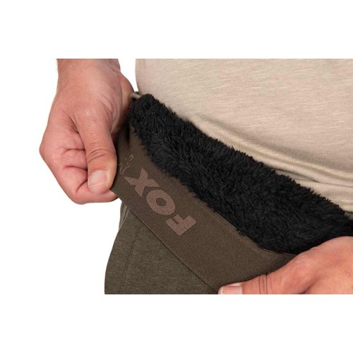 FOX COLLECTION SHERPA JOGGERS GREEN/BLACK  NEW 25-1