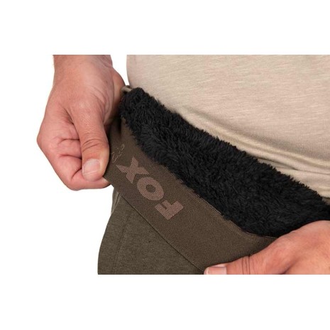 FOX COLLECTION SHERPA JOGGERS GREEN/BLACK  NEW 25-1