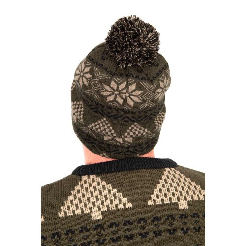 FOX FESTIVE BOBBLE HAT  NEW-0