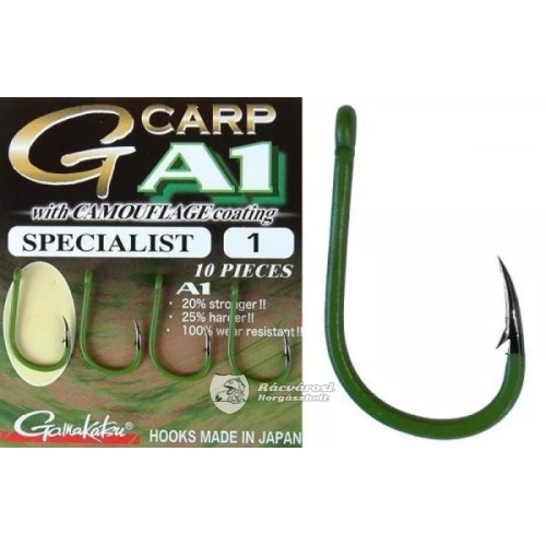 GAMAKATSU G CARP A1 HARD SPECIALIST COATED CAMO GREEN-0