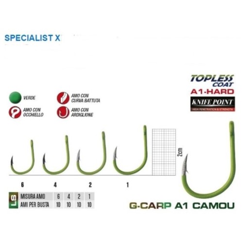 GAMAKATSU G CARP A1 HARD SPECIALIST COATED CAMO GREEN-1