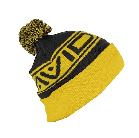 AVID CARP BOBBLE HAT BLACK & YELLOW  NEW