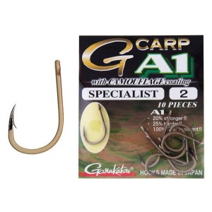 GAMAKATSU G CARP A1 HARD SPECIALIST COATED CAMO BROWN