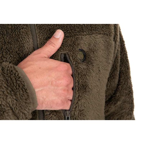 FOX HD PREMIUM FULL ZIP TEDDY JACKET KHAKI