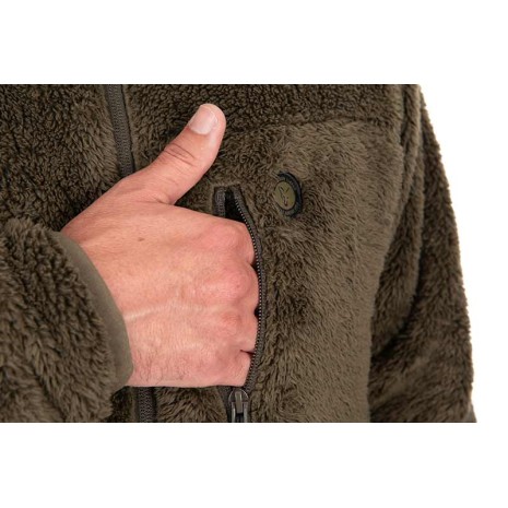 FOX HD PREMIUM FULL ZIP TEDDY JACKET KHAKI