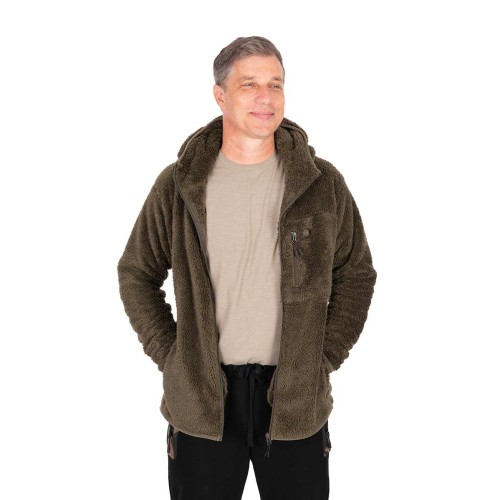 FOX HD PREMIUM FULL ZIP TEDDY JACKET KHAKI