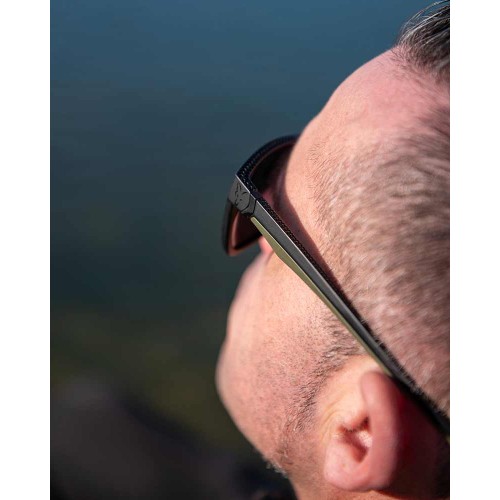 FOX COLLECTION GREEN & BLACK SHADES BROWN LENS