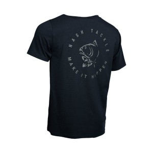 NASH MAKE IT HAPPEN CARP LOGO T SHIRT BLACK