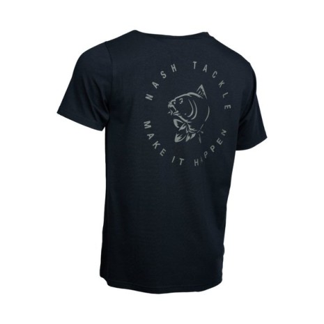 NASH MAKE IT HAPPEN CARP LOGO T SHIRT BLACK