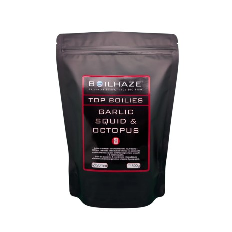 BOILHAZE TOP BOILES GARLIC & SQUID OCTOPUS 500 GR.