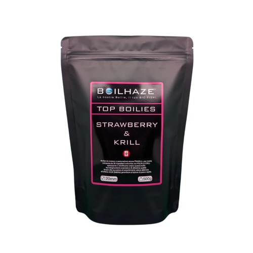 BOILHAZE TOP BOILES STRAWBERRY & KRILL 500 GR.