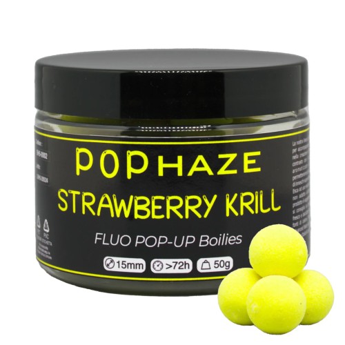 BOILHAZE POPHAZE STRAWBERRY & KRILL 15 MM. (pop...