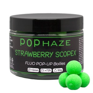 BOILHAZE POPHAZE STRAWBERRY & SCOPEX 15 MM. (pop up)