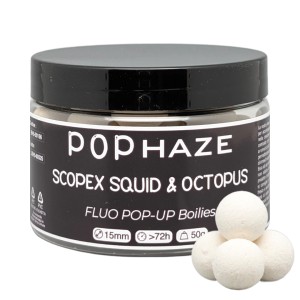 BOILHAZE POPHAZE SCOPEX & SQUID OCTOPUS 15 MM. (pop up)