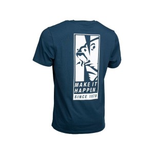 NASH MAKE IT HAPPEN SINCE 1978 T SHIRT NAVY BLUE