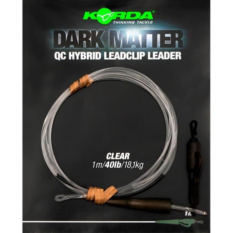 KORDA DARK MATTER LEADER QC HYBRID CLIP CLEAR