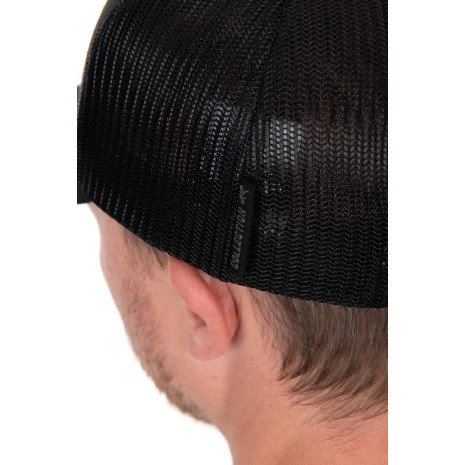 FOX COLLECTION TRUCKER CAP BLACK / ORANGE  NEW