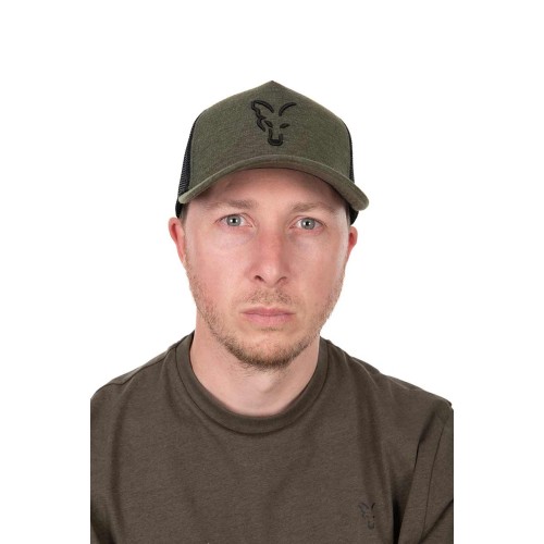 FOX COLLECTION TRUCKER CAP GREEN / BLACK   NEW