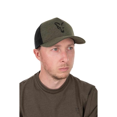 FOX COLLECTION TRUCKER CAP GREEN / BLACK   NEW