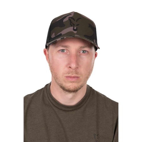 FOX BLACK CAMO TRUCKER CAP  NEW