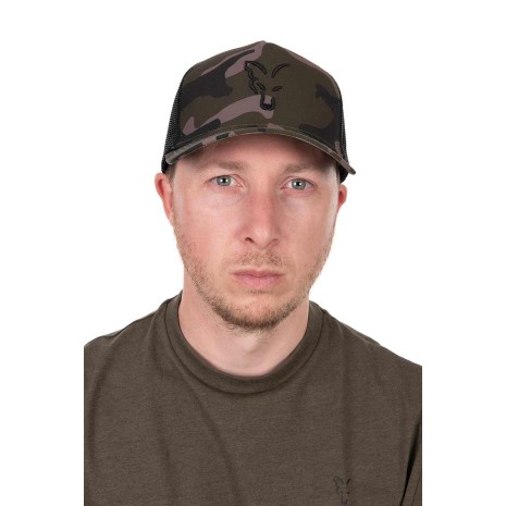 FOX BLACK CAMO TRUCKER CAP  NEW