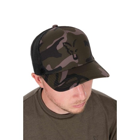FOX BLACK CAMO TRUCKER CAP  NEW