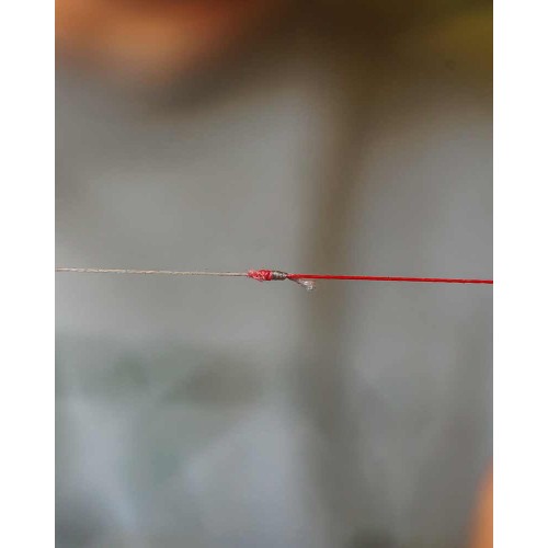 FOX SPOMB TAPERED BRAIDED LEADERS RED & BLACK...