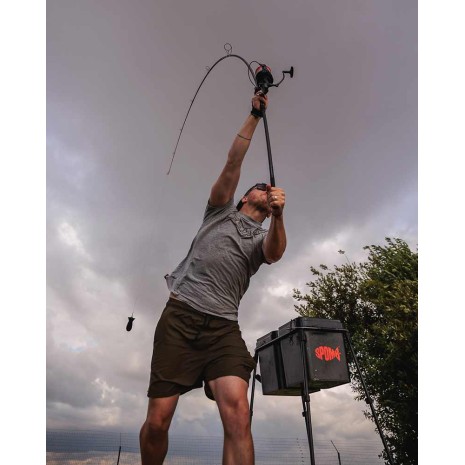 FOX SPOMB TAPERED BRAIDED LEADERS RED & BLACK (SHOCKLEADER CONICI IN TRECCIA)  NEW