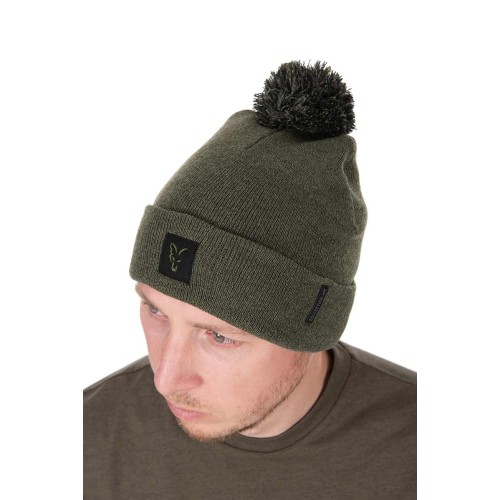 FOX COLLECTION BOBBLE HAT GREEN / BLACK