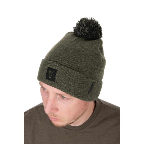FOX COLLECTION BOBBLE HAT GREEN / BLACK