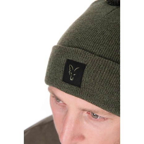 FOX COLLECTION BOBBLE HAT GREEN / BLACK