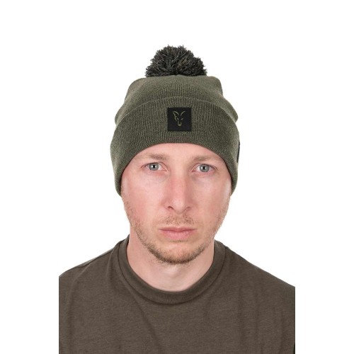 FOX COLLECTION BOBBLE HAT GREEN / BLACK