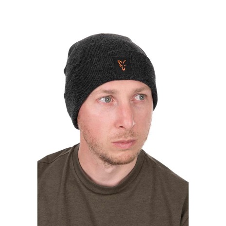 FOX COLLECTION BEANIE BLACK / ORANGE
