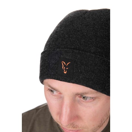 FOX COLLECTION BEANIE BLACK / ORANGE