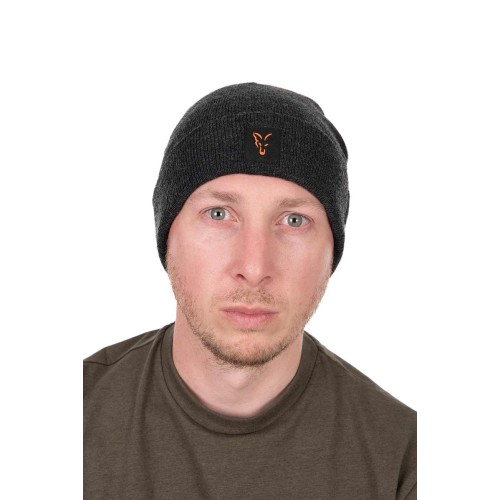 FOX COLLECTION BEANIE BLACK / ORANGE