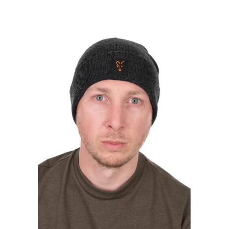 FOX COLLECTION BEANIE BLACK / ORANGE