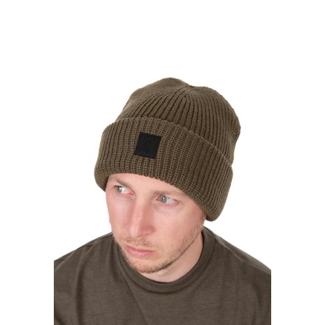 FOX OLIVE MERINO BLEND BEANIE HAT