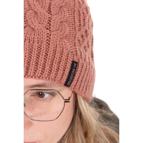 FOX LADIES KNITTED BOBBLE HAT