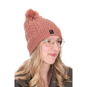FOX LADIES KNITTED BOBBLE HAT