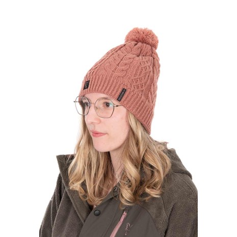 FOX LADIES KNITTED BOBBLE HAT