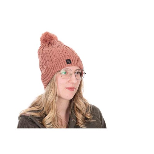 FOX LADIES KNITTED BOBBLE HAT