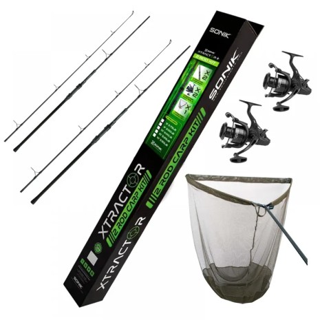 SONIK XTRACTOR+ 2 ROD CARP KIT 10 FT 3,5 LB
