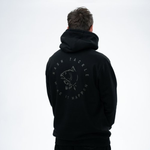 NASH MAKE IT HAPPEN CARP LOGO HOODIE BLACK