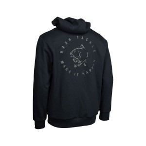 NASH MAKE IT HAPPEN CARP LOGO HOODIE BLACK
