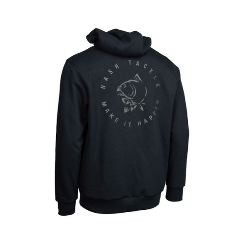 NASH MAKE IT HAPPEN CARP LOGO HOODIE BLACK