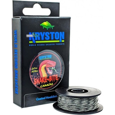 KRYSTON SNAKE BITE COATED HOOKLINK CAMOU