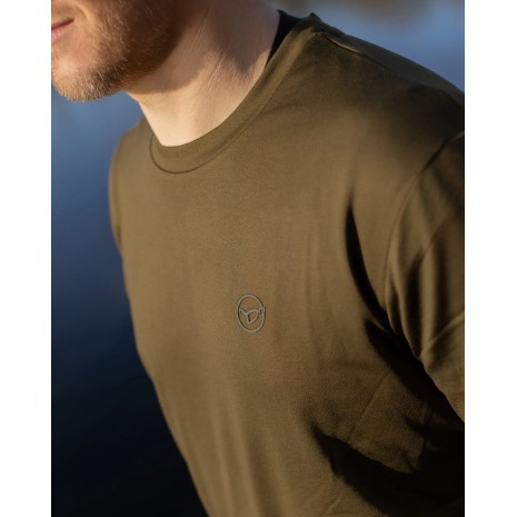 KORDA MOCK NECK THERMAL LS SHIRT DARK OLIVE
