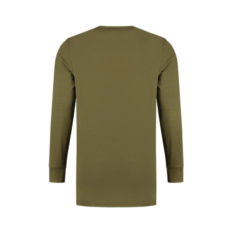 KORDA MOCK NECK THERMAL LS SHIRT DARK OLIVE