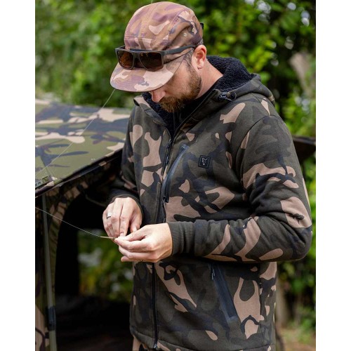 FOX CAMO FULL ZIP PREM SHERPA 310 HOODIE  NEW