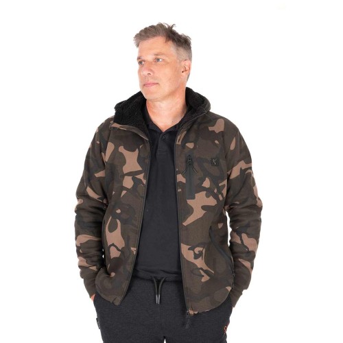 FOX CAMO FULL ZIP PREM SHERPA 310 HOODIE  NEW